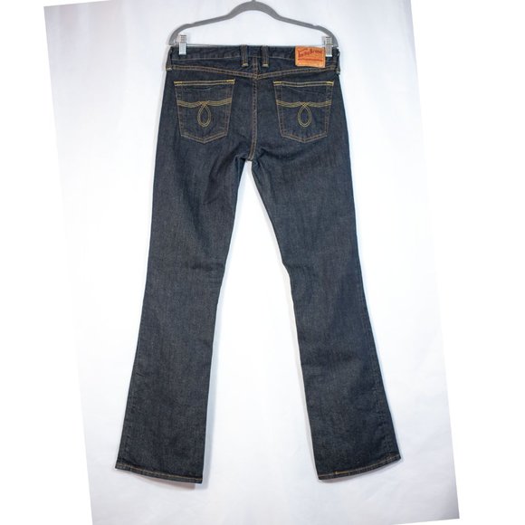 Lucky Brand Lola Boot Jean by Gene Montesano Jeans Red Inseam USA Size 10/30 - Picture 3 of 12